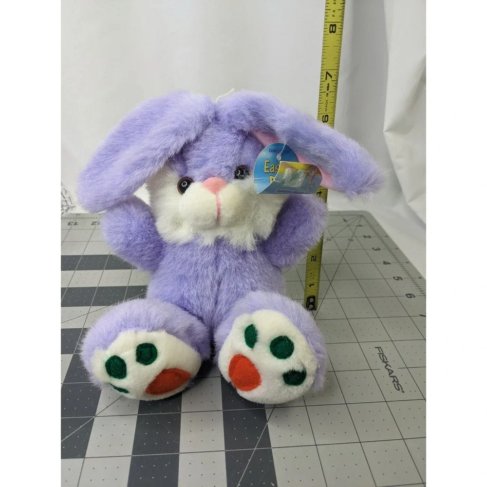 Easter Pet Purple Rabbit Bunny Plush Sits 7 Inch Easter Unlimited Stuffed Animal